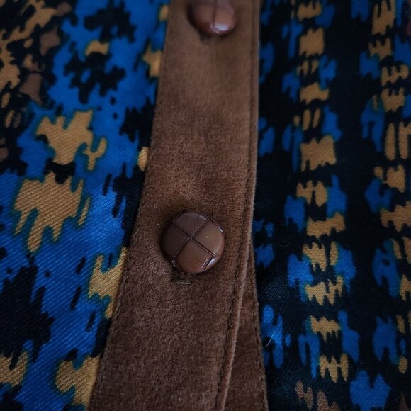 Vintage Southwestern Western Maxi skirt Women's 10 Modest Cottage Button Front - Picture 9 of 12